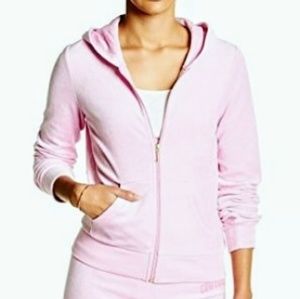 Juicy Couture Terry Cloth Hoodie in Light Pink